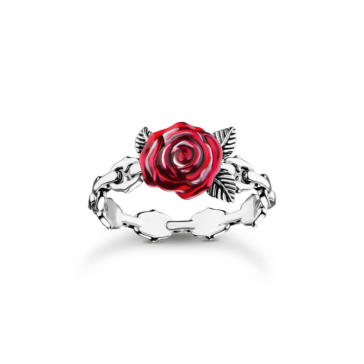 THOMAS SABO Romance Ring Red Rose