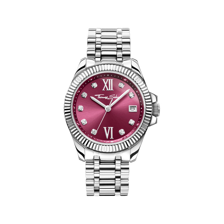 THOMAS SABO Women's Watch Divine Burgundy with Zirconia Stones