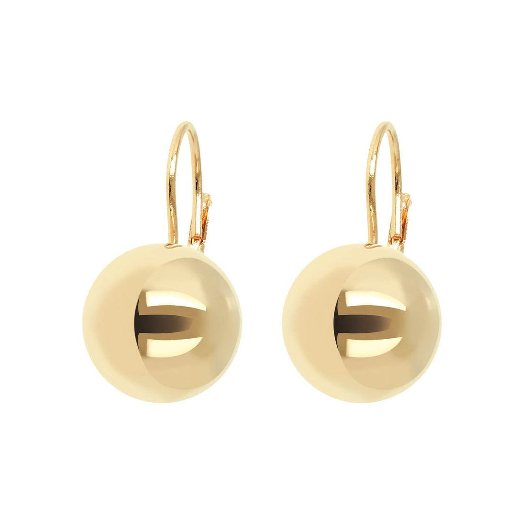 Bronzallure Golden Sphere Earrings