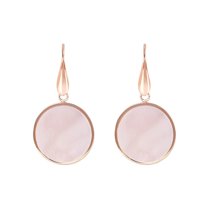 Bronzallure Stone Mini Disc Earrings