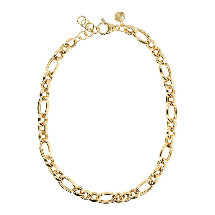 Bronzallure Golden Large Link Short Necklace