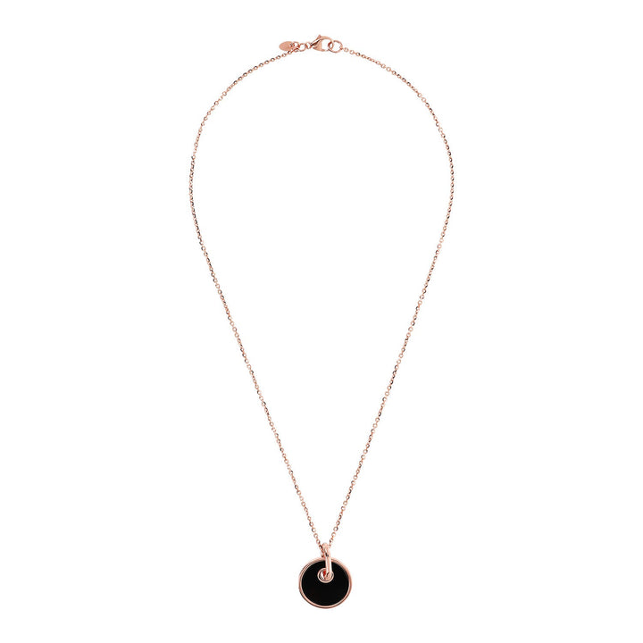 Bronzallure Alba Round Disc Necklace 40.6cm