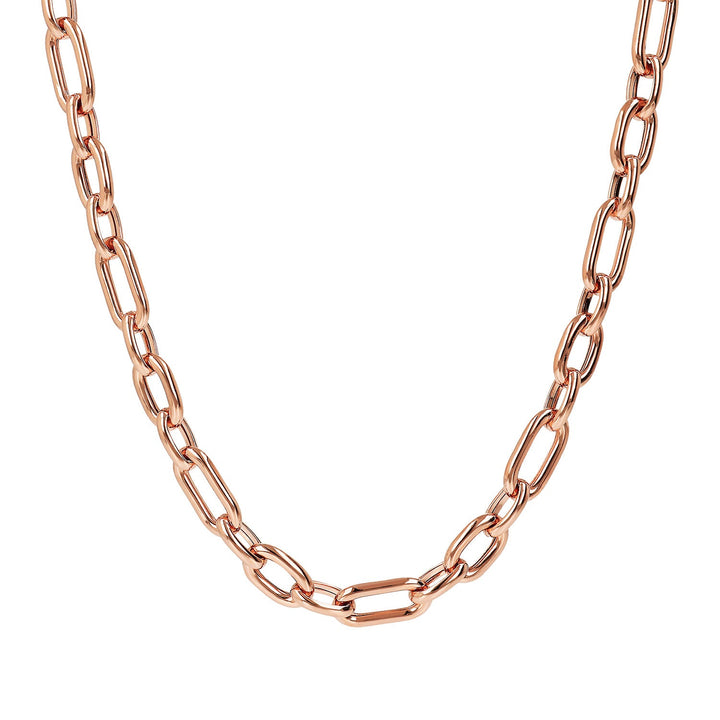 Bronzallure Purezza Oval Link Necklace 50cm