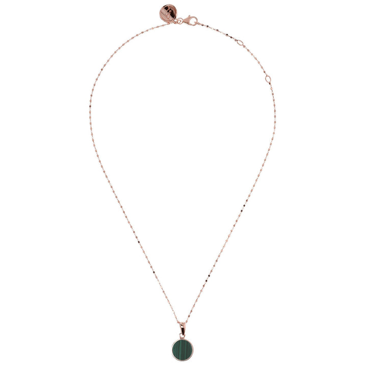 Bronzallure Small Disc Pendant Necklace